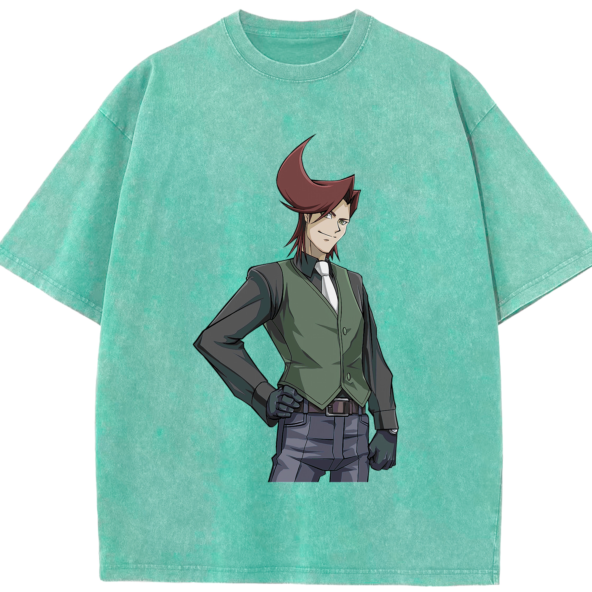 （画像用） 遊☆戯☆王 Yu-Gi-Oh! 綿100% ヴィンテージ風 半袖Tシャツ（フロントプリント）